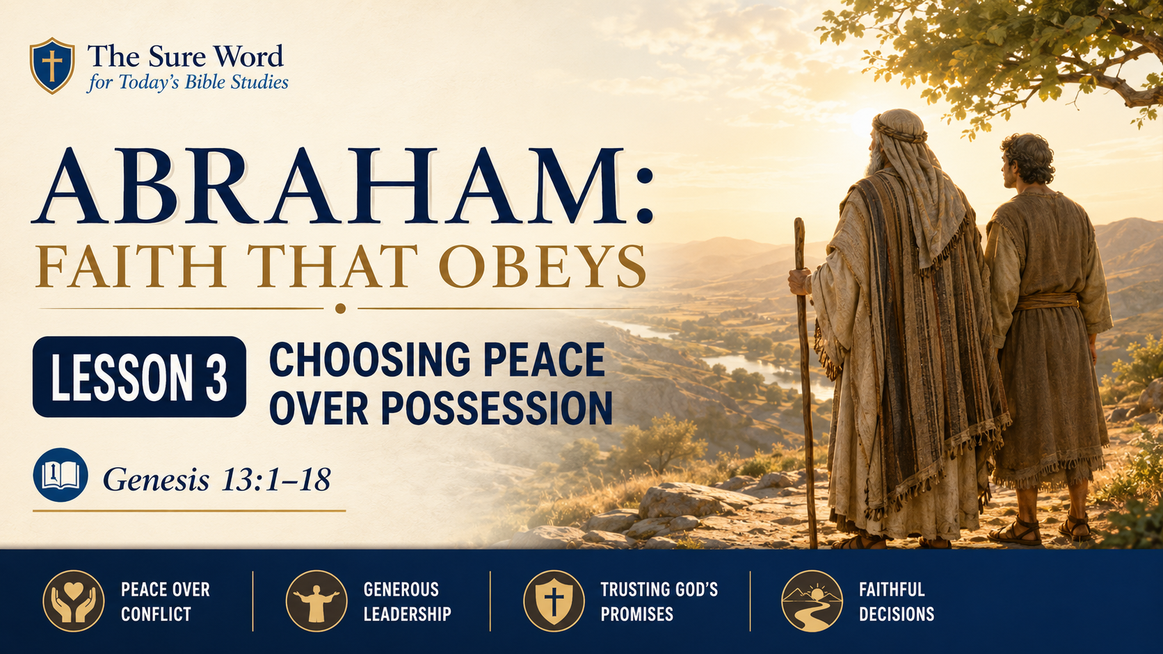 Abraham: Faith That Obeys. Lesson 3: Choosing Peace Over Possession